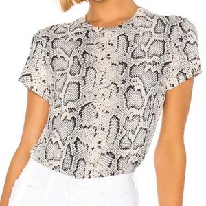 REVOLVE PAM & GELA SNAKE PRINT CREW TEE